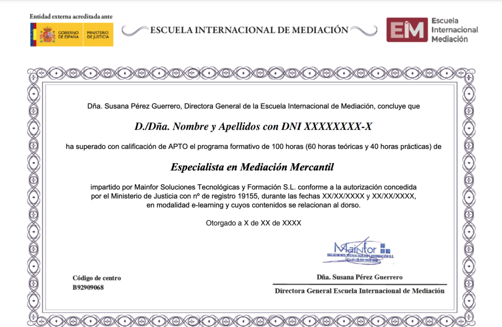 Especialidad en mediación mercantil 7 titulo mediacion mercantil 1