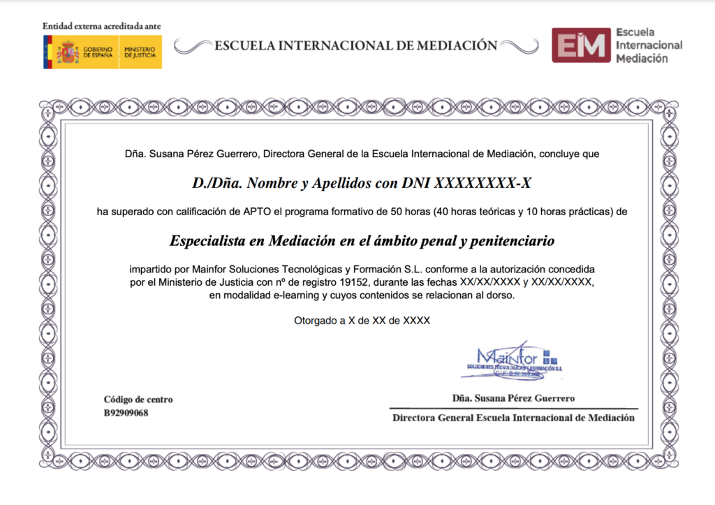 Especialidad en mediación penal y penitenciaria 7 titulacion mediacion penal 1