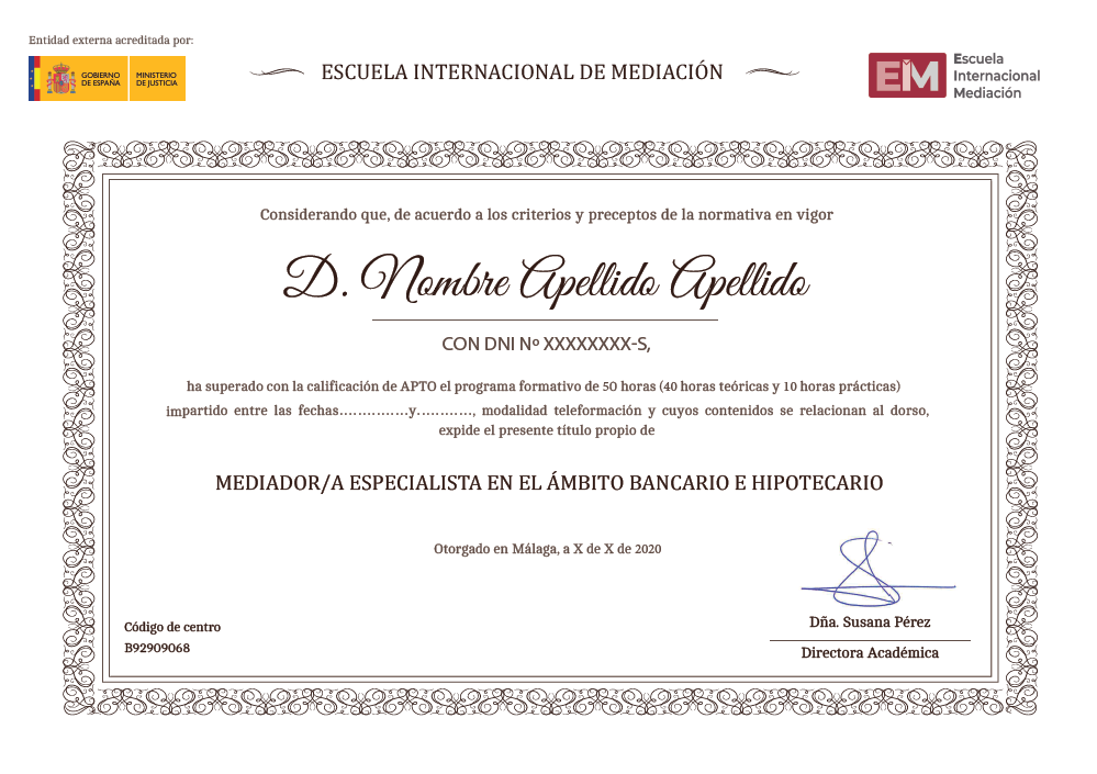 Delantera bancario